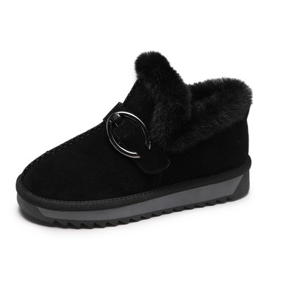 Modern női csizma két színben - barna és fekete