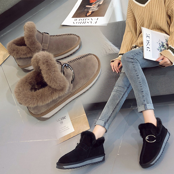 Modern női csizma két színben - barna és fekete