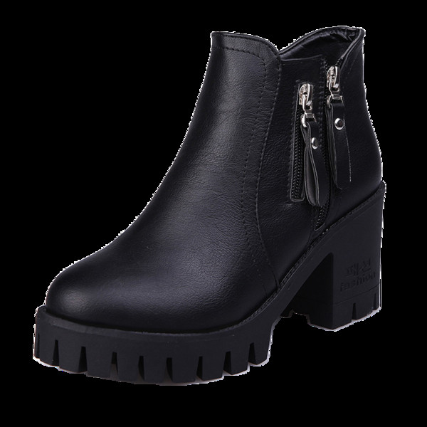 Γυναικείες μοντέρνες μπότες με τριών χρωμάτων