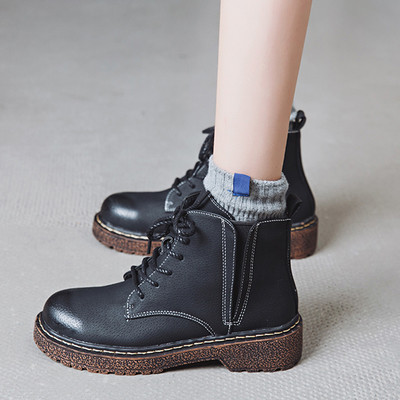 Női felső csizma két színben - barna és fekete