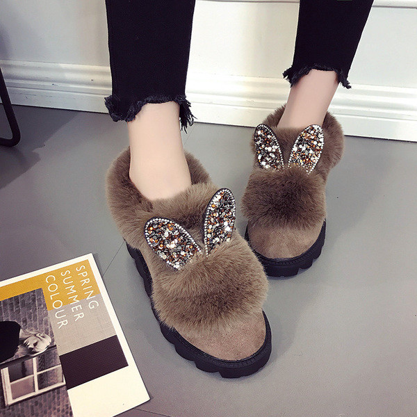 Női cipő két színben pehely és 3D elemmel