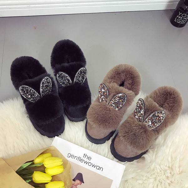 Női cipő két színben pehely és 3D elemmel