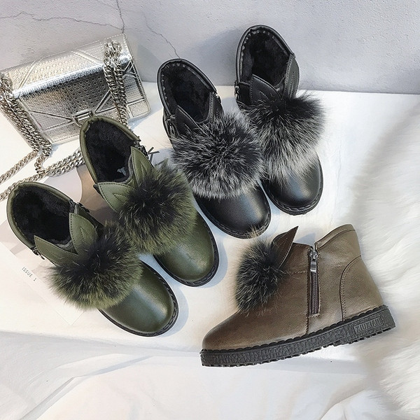 Modern női pehelycsizma három színben