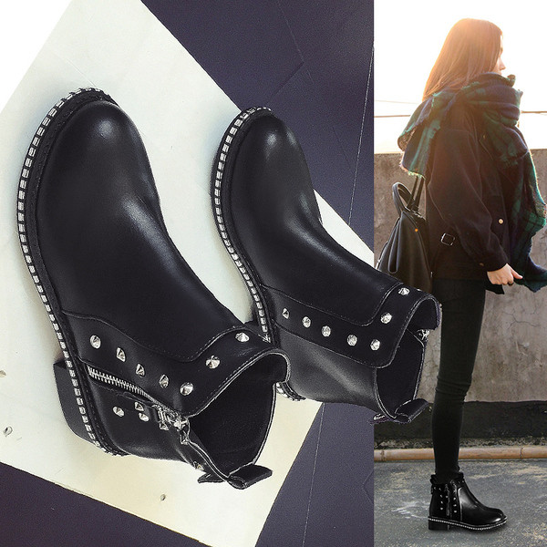 Női topikus csizma fűzőlyukkal, három színben