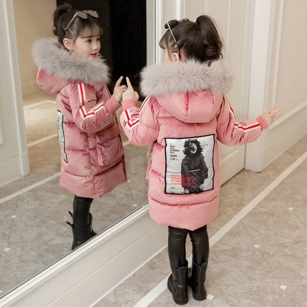 HIT Aktuális gyerekkabát lányoknak rózsaszín és piros színben