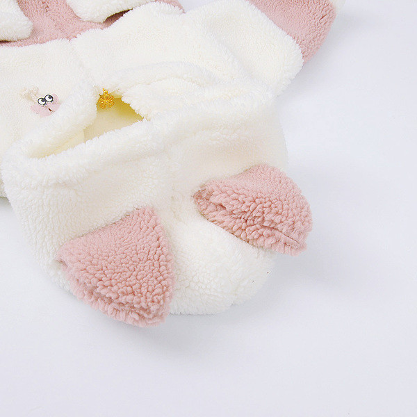 Stílusos gyerek pehelykabát 3D elemekkel, két színben