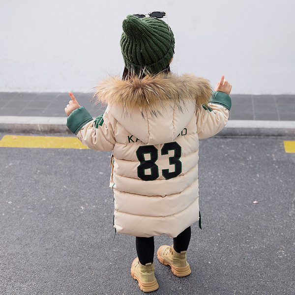 ÚJ Aktuális lányka gyerekkabát hosszú modell zsebekkel és feliratokkal több színben