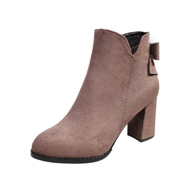 γυναικείες  μπότες με κορδέλα σε τρία χρώματα