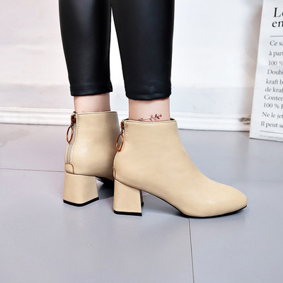 Női elegáns sarkú csizma három színben