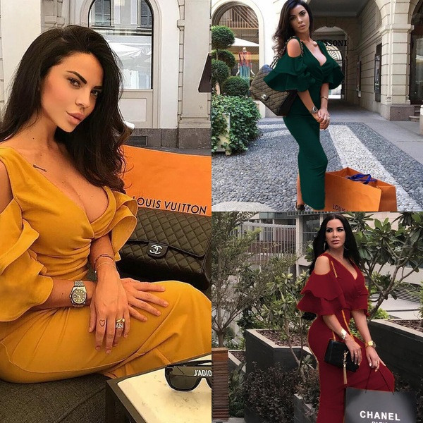 Stílusos női ruha hosszú modell nyitott vállú három színben