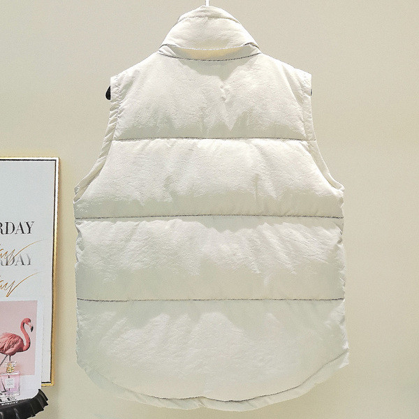 Meleg mindennapi női mellény zsebekkel, két színben