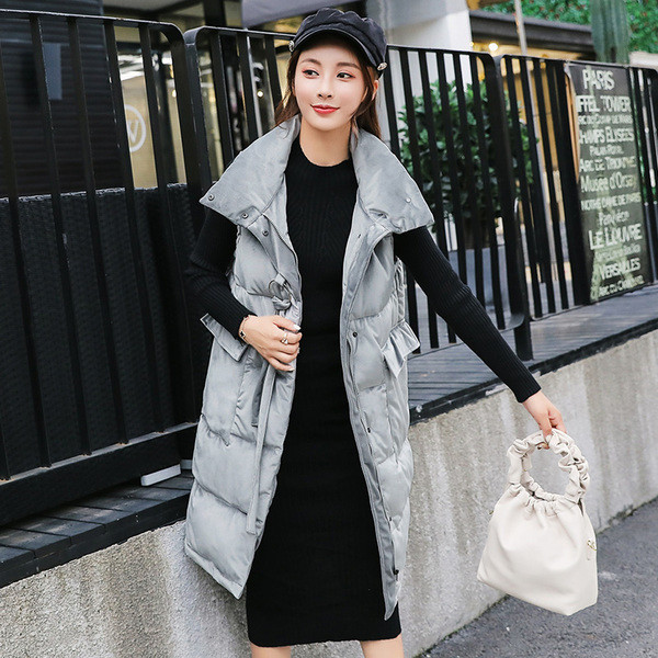 ÚJ hosszú bársony női mellény négy színben