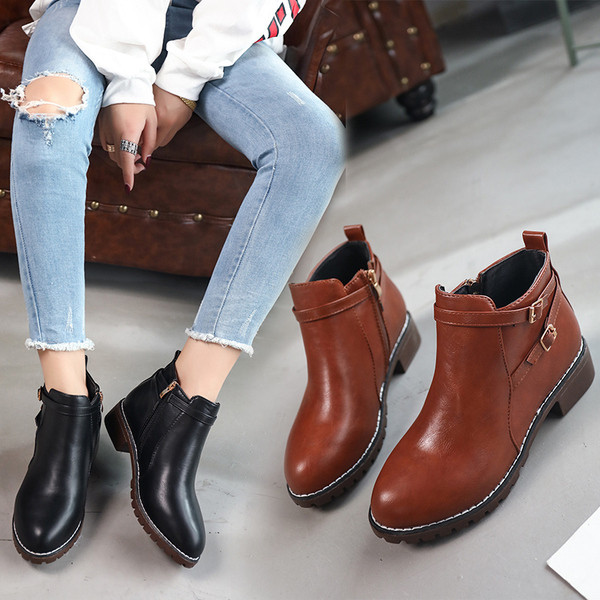 Női alkalmi csizma barna és fekete színben