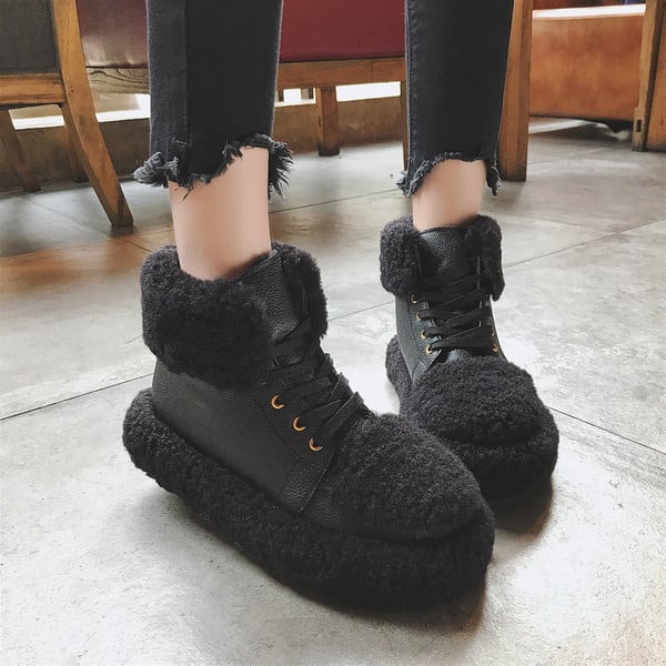 Modern női puha csizma két színben