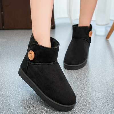 Női csizma három színben, gombbal