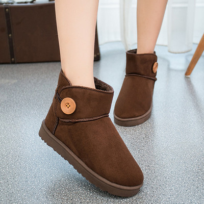 Női csizma három színben, gombbal