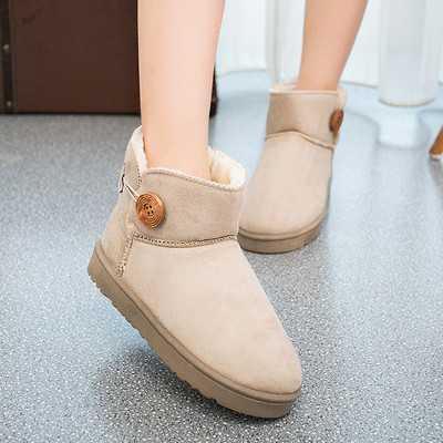 Női csizma három színben, gombbal