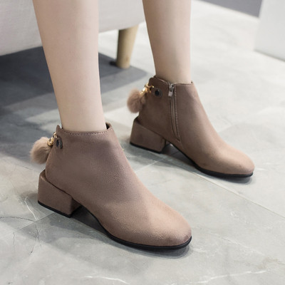 Elegáns női csizma két színben, öko velúrból