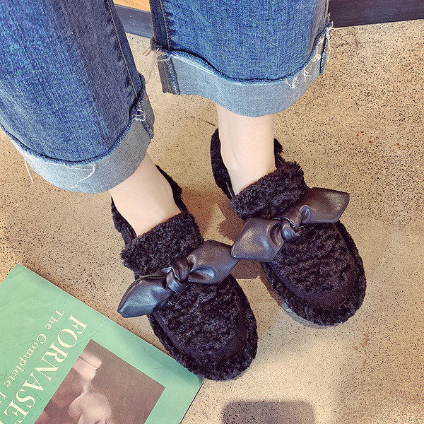 Női alkalmi cipő három színben szalaggal