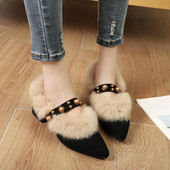 Díszgyöngyös női cipő két színben