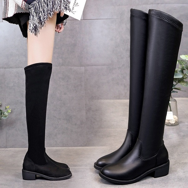 Modern női magas csizma kétféle kivitelben