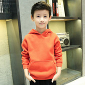 Ежедневен детски суичър с качулка и джоб в няколко цвята подходящ за момичета и момчета