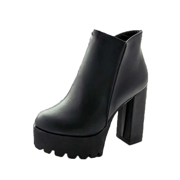 Női csizma fekete színben, öko bőrből