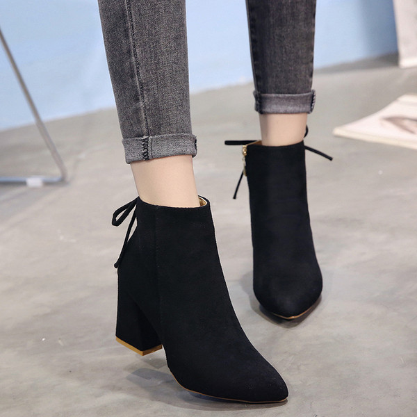 Öko velúrból készült női csizma három színben