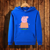 Модерен детски суичър с цветна апликация в няколко цвята 