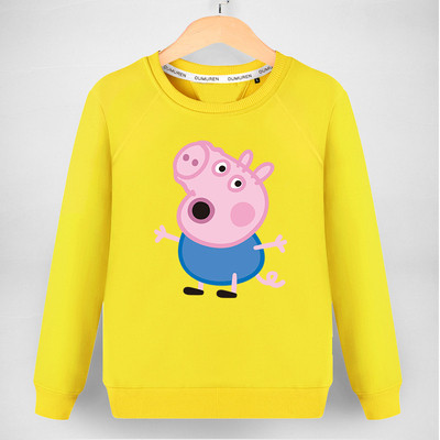 Модерен детски суичър с цветна апликация в няколко цвята 