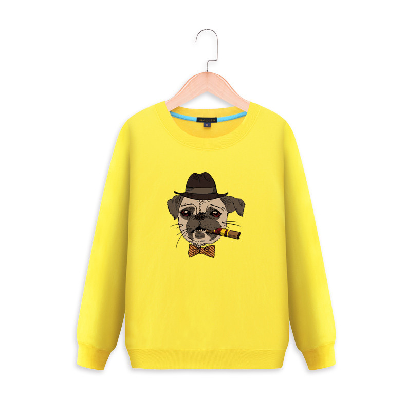 Детска ежедневна блуза с различни апликации в жълт цвят