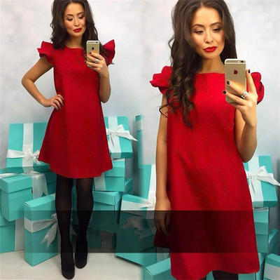 Modern női ruha széles modell két színben