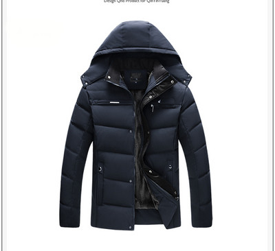 Férfi téli kabát kapucnival és puha béléssel több színben