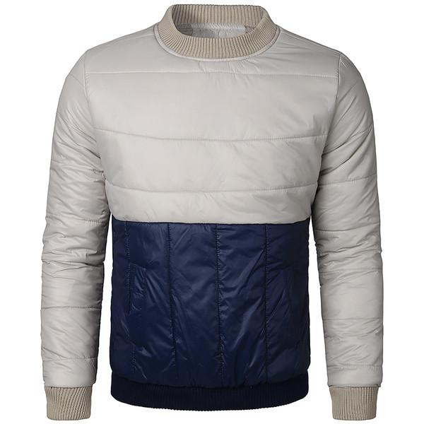 Férfi vízálló pulóver fekete és kék zsebekkel