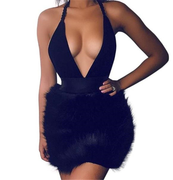 HIT Aktuális női ruha mély V-nyakkal