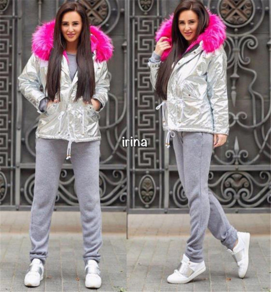 HIT Aktuális női kabát színes pehely és puha béléssel több színben