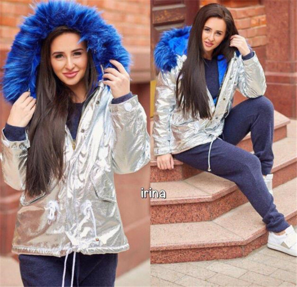 HIT Aktuális női kabát színes pehely és puha béléssel több színben