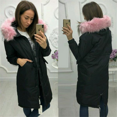 Női alkalmi kabát hosszú modell négy színben