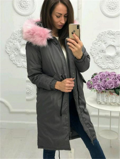 Női alkalmi kabát hosszú modell négy színben