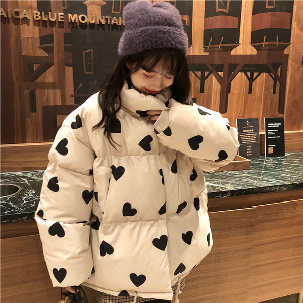 Női téli kabát mintás két színben