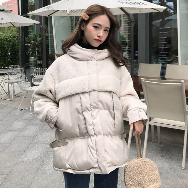 Női téli kabát kapucnival két színben