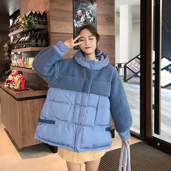 Női téli kabát kapucnival két színben