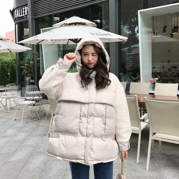 Női téli kabát kapucnival két színben