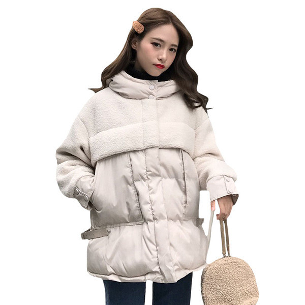Női téli kabát kapucnival két színben
