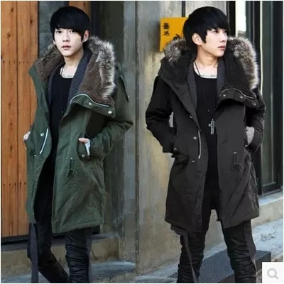 Jelenlegi férfi hosszú kabát két színben