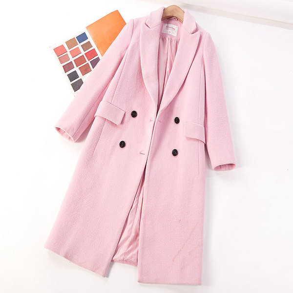 Дамско стилно палто дълъг модел в няколко цвята