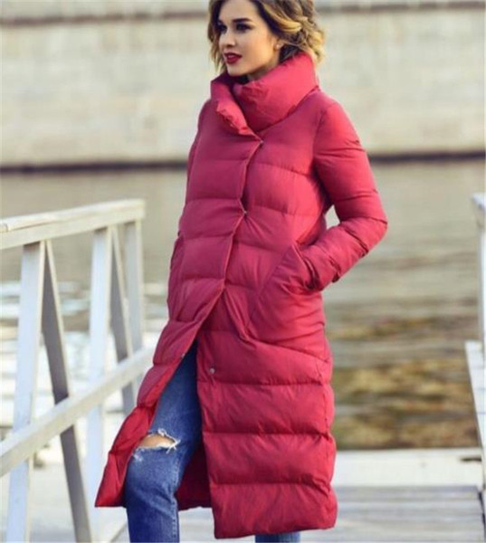 Női alkalmi kabát hosszú modell O-alakú gallérral