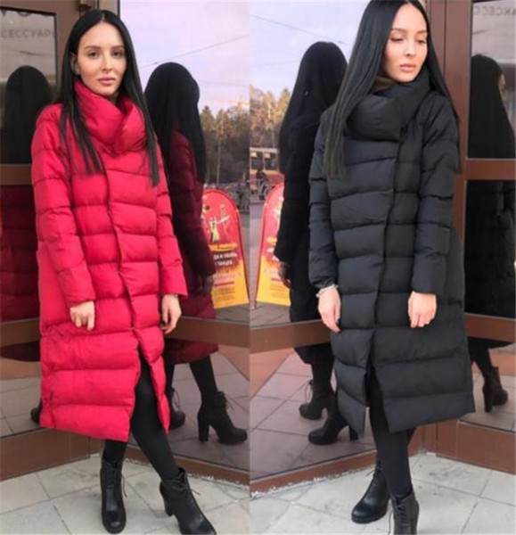 Női alkalmi kabát hosszú modell O-alakú gallérral