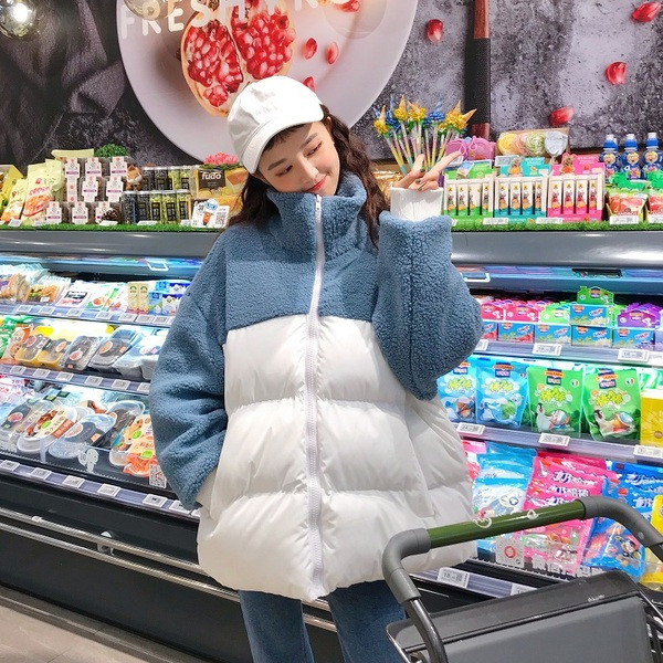 Ежедневно дамско яке с джобове и висока яка в няколко цвята