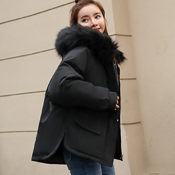 ÚJ Aktuális női téli kabát aszimmetrikus modell több színben